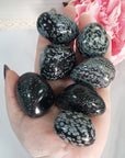 Snowflake Obsidian Crystal Natural Gemstone Freeform Tumbled Stone | LARGE | One Stone - 2