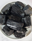 Raw Black Tourmaline Crystal Natural Rough Gemstone | One Stone | LARGE