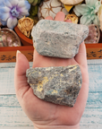 Blue Apatite Natural Rough Raw Gemstone - Large - In Hand 3