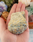 Blue Apatite Natural Rough Raw Gemstone - Large - In Hand 2