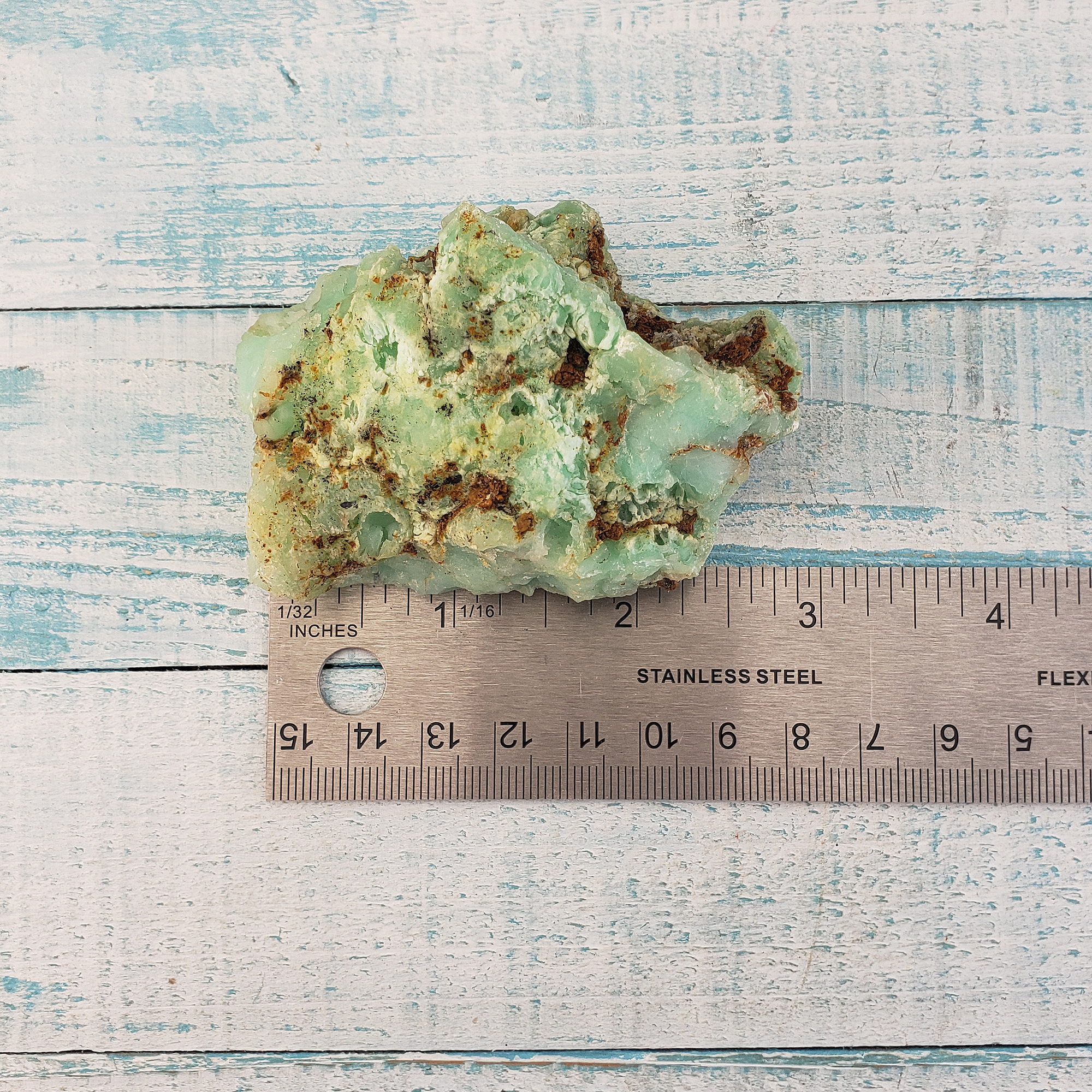 Chrysoprase Natural Raw Crystal Rough Gemstone - High Quality Large - Measured