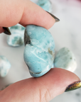 Larimar Pectolite Natural Gemstone Tumbled Stone - 3