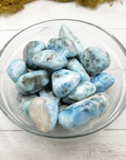 Larimar Pectolite Natural Gemstone Tumbled Stone - 5