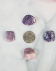Lepidolite Stone Natural Crystal Gemstone Tumbled Stone | One Stone -    Purple Lepidolite - 3