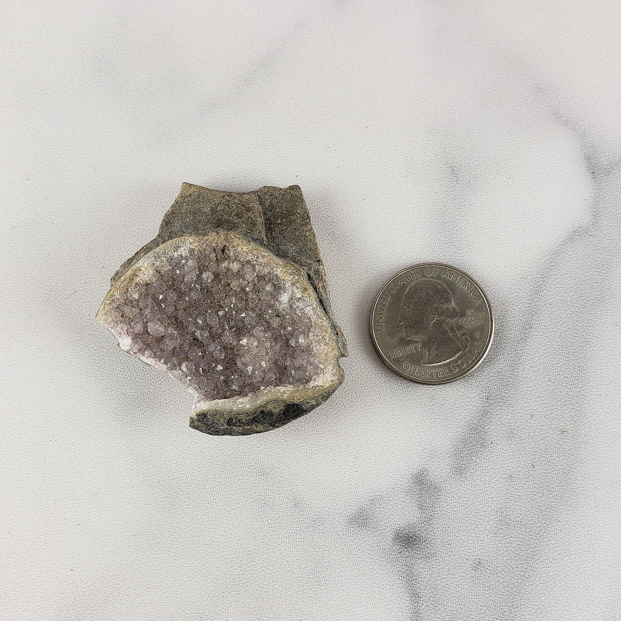 Unique Druzy Amethyst Crystal Cluster Natural Gemstone | Momo - 5