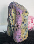 Unique Rainbow Aura Quartz & Pyrite Crystal Vulva Druzy Gemstone Vagina Sculpture | Lila - 5