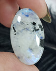 Unique 30 Carat Flashy Rainbow Moonstone Cabochon Natural High Quality Crystal | Litany