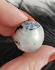 Unique 32 Carat Flashy Rainbow Moonstone Crystal Cabochon Natural High Quality Gemstone | Liturgy