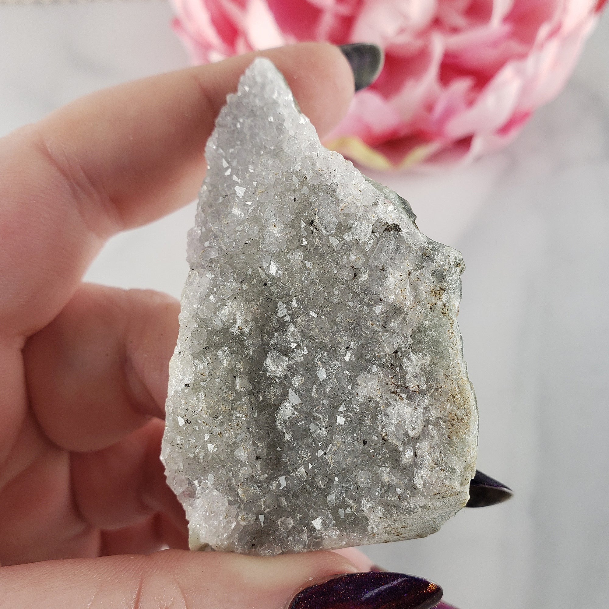 Unique Druzy Quartz Crystal Cluster Natural Gemstone Formation | Lui - 1