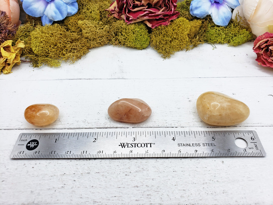 gold quartz crystals by ruler