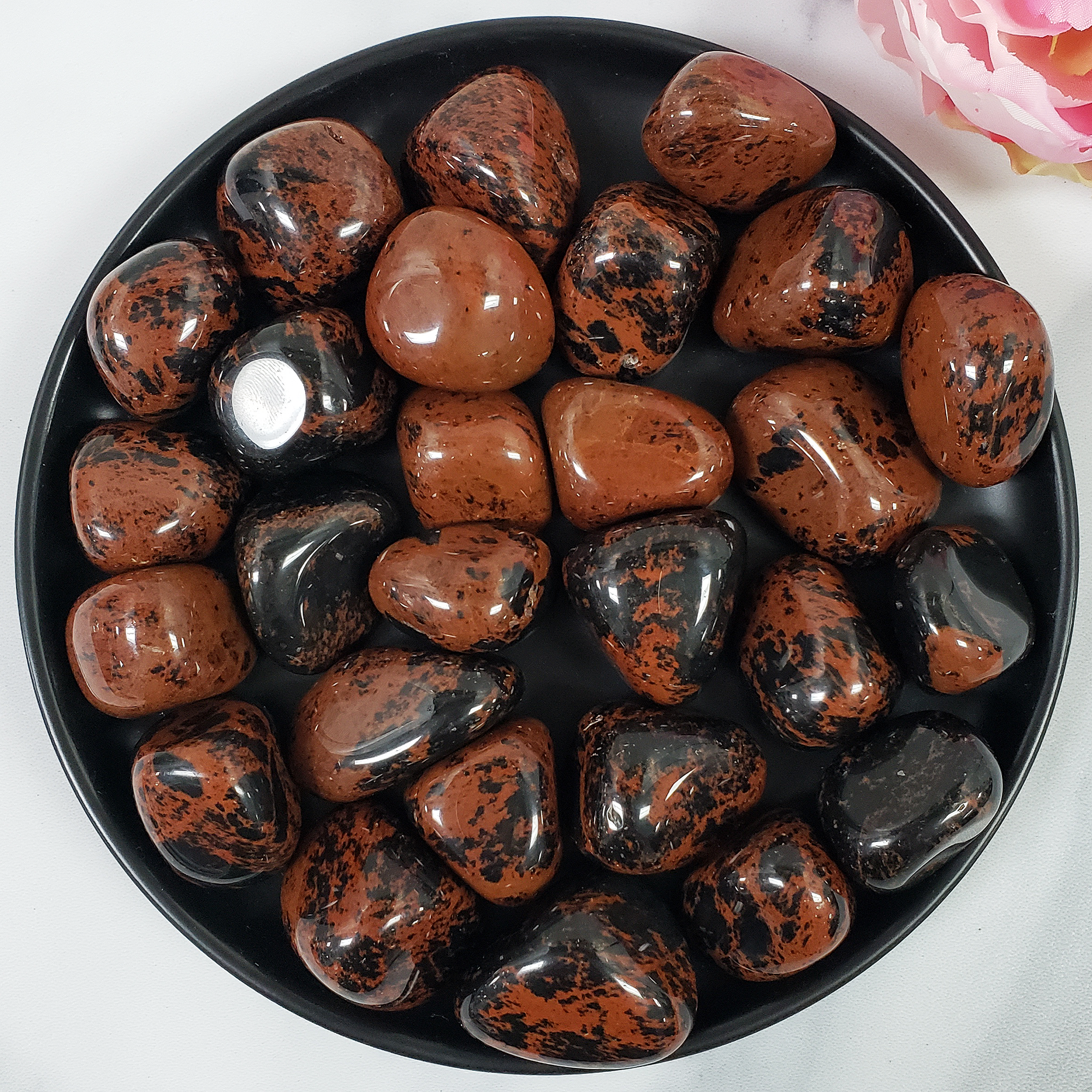 Mahogany Obsidian Crystal Natural Gemstone Tumbled Stone | One Stone