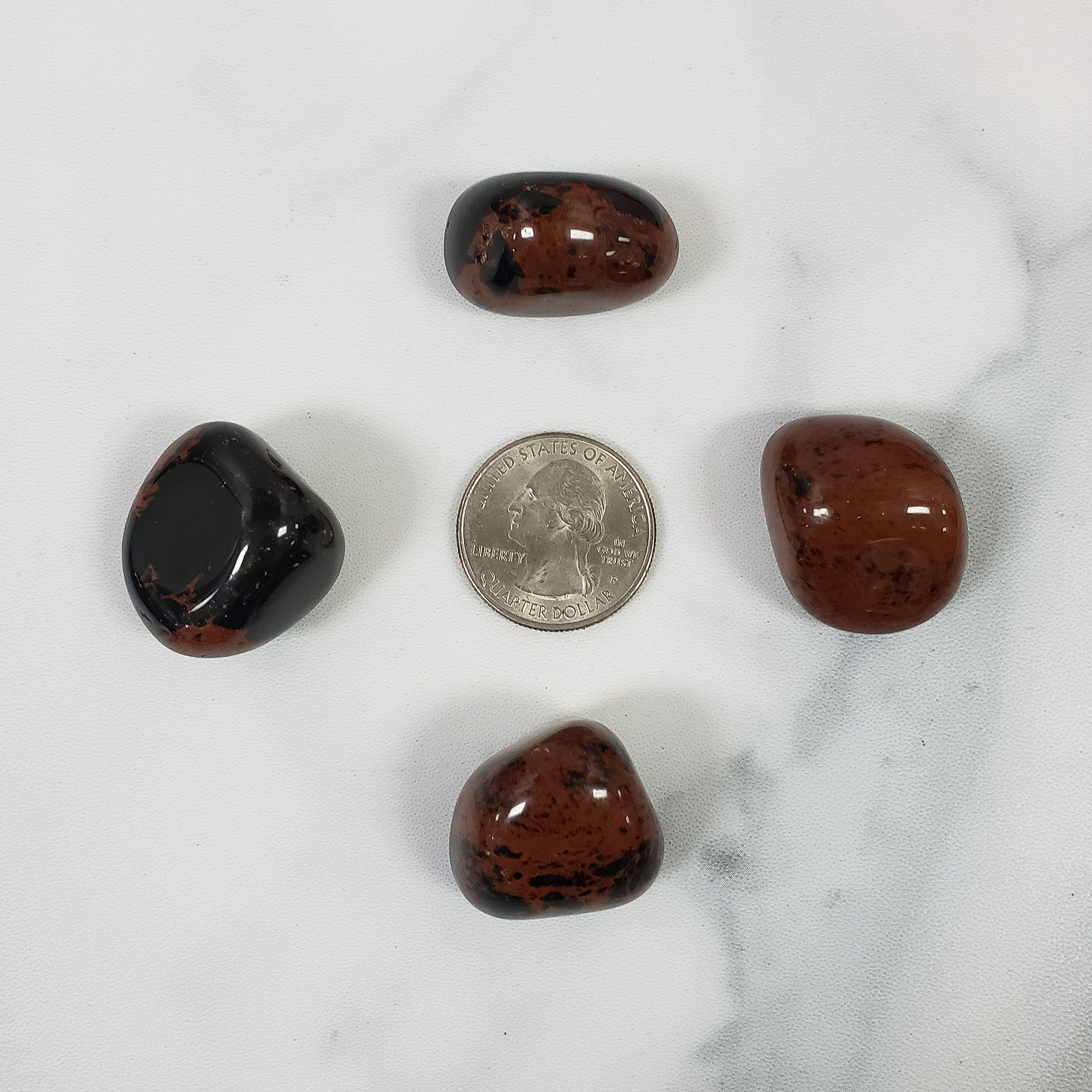 Mahogany Obsidian Crystal Natural Gemstone Tumbled Stone | One Stone - 3