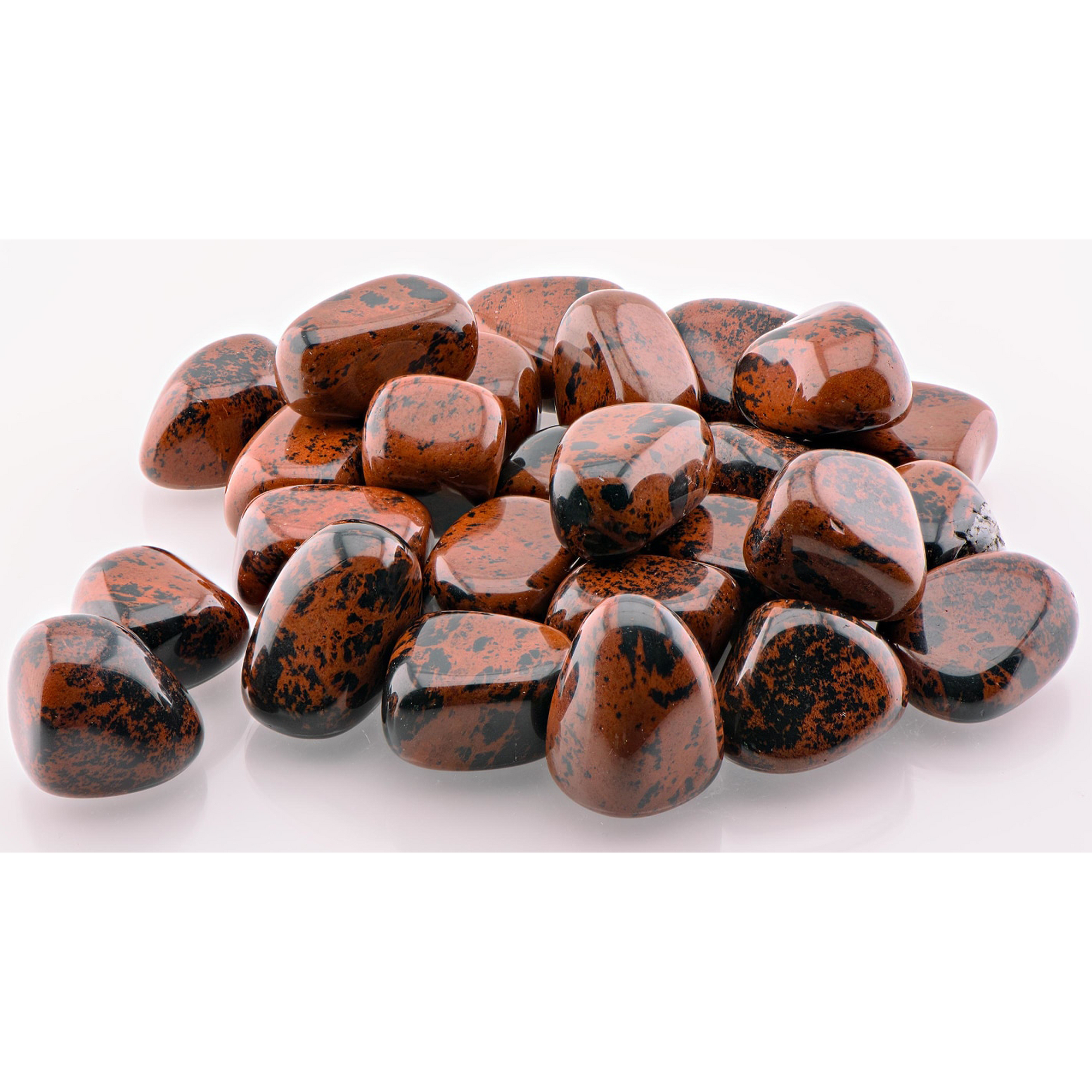 Mahogany Obsidian Crystal Natural Gemstone Tumbled Stone | One Stone - 5