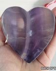 Unique Purple Fluorite Crystal Bowl Natural Gemstone Heart Shaped Bowl | Manawa - 5