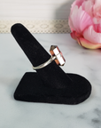 Unique Smoky Quartz Crystal Natural Gemstone 925 Sterling Silver Ring - Maxine | Size 5 - 4