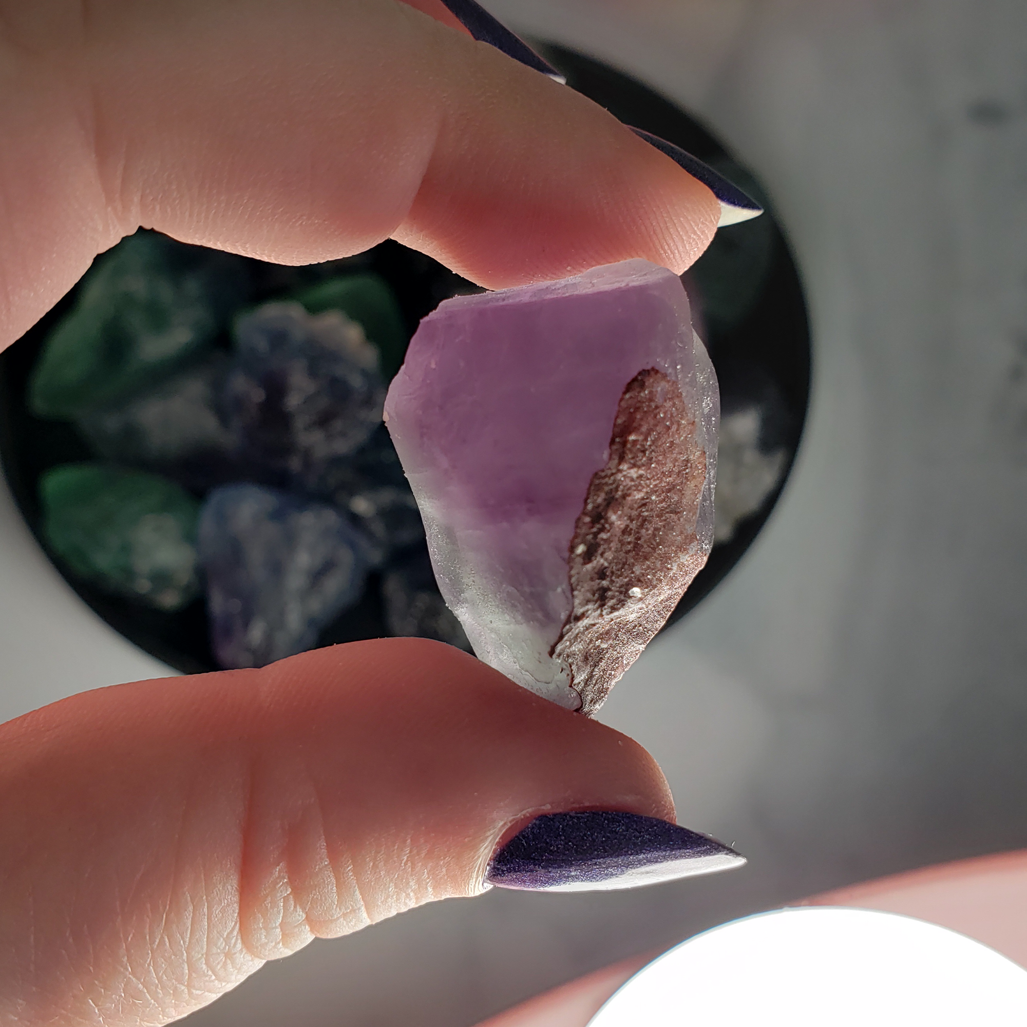 Raw Fluorite Crystal Natural Rough Gemstone Chunk | MEDIUM - Bright Light 4