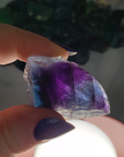 Raw Fluorite Crystal Natural Rough Gemstone Chunk | MEDIUM - Bright Light