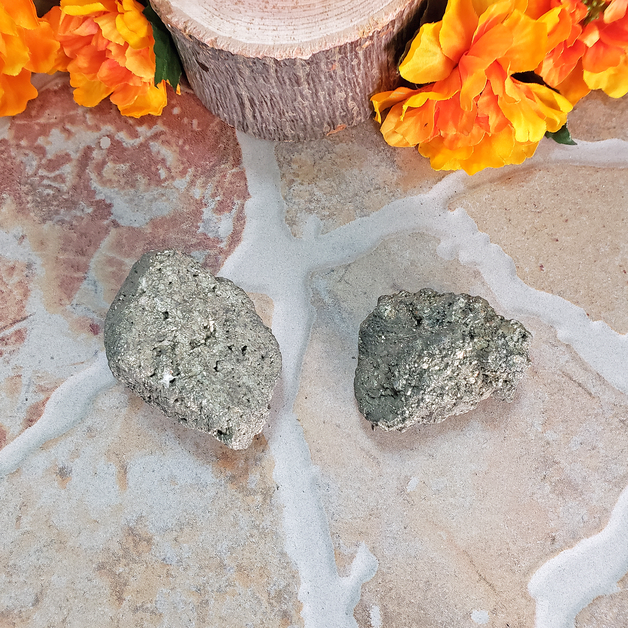 Raw Pyrite Natural Rough Gemstone Chunk - Medium One Stone