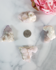Spirit Cactus Quartz Lavender Amethyst Crystal Natural Druzy Cluster | MEDIUM - Size Comparison