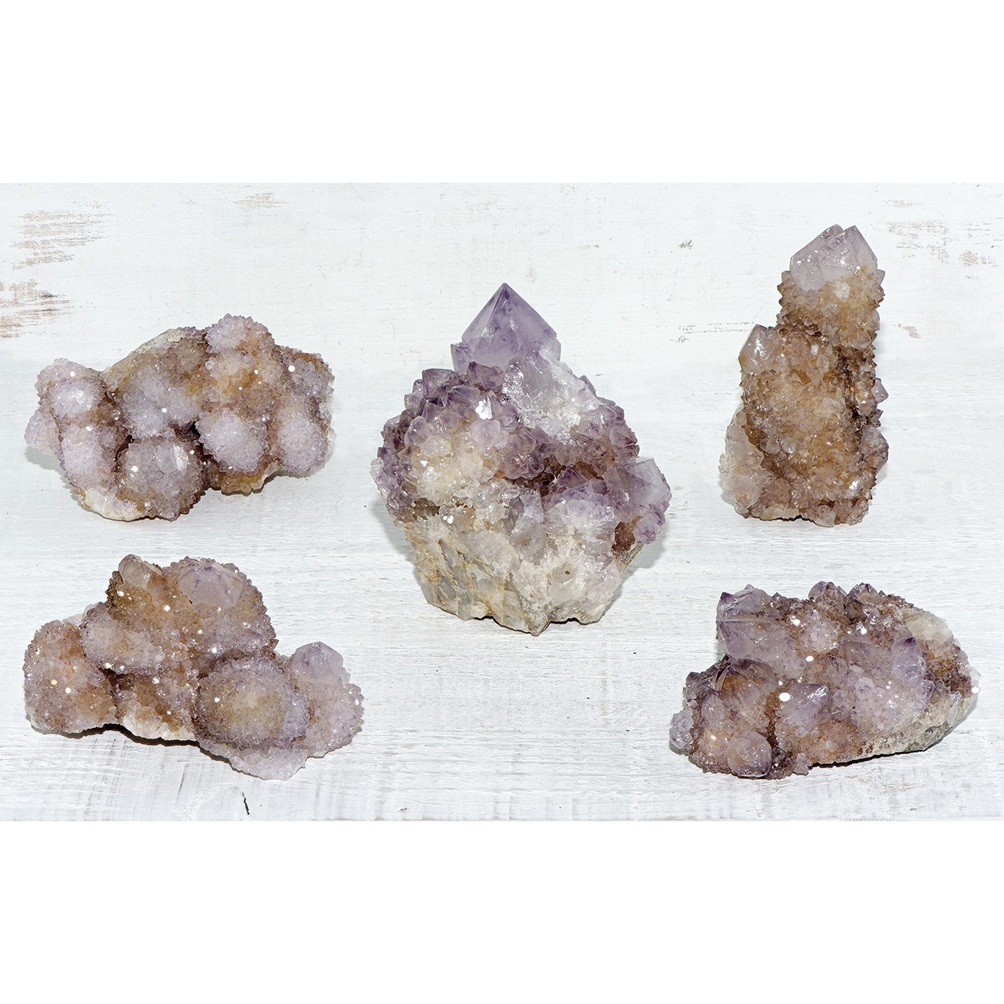 Spirit Cactus Quartz Lavender Amethyst Crystal Natural Druzy Cluster | MEDIUM - Older Batch