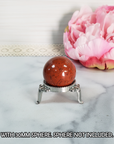 Metal Display Stand for Gemstone Spheres, Crystal Geodes, & Stone Eggs | Medium - 2