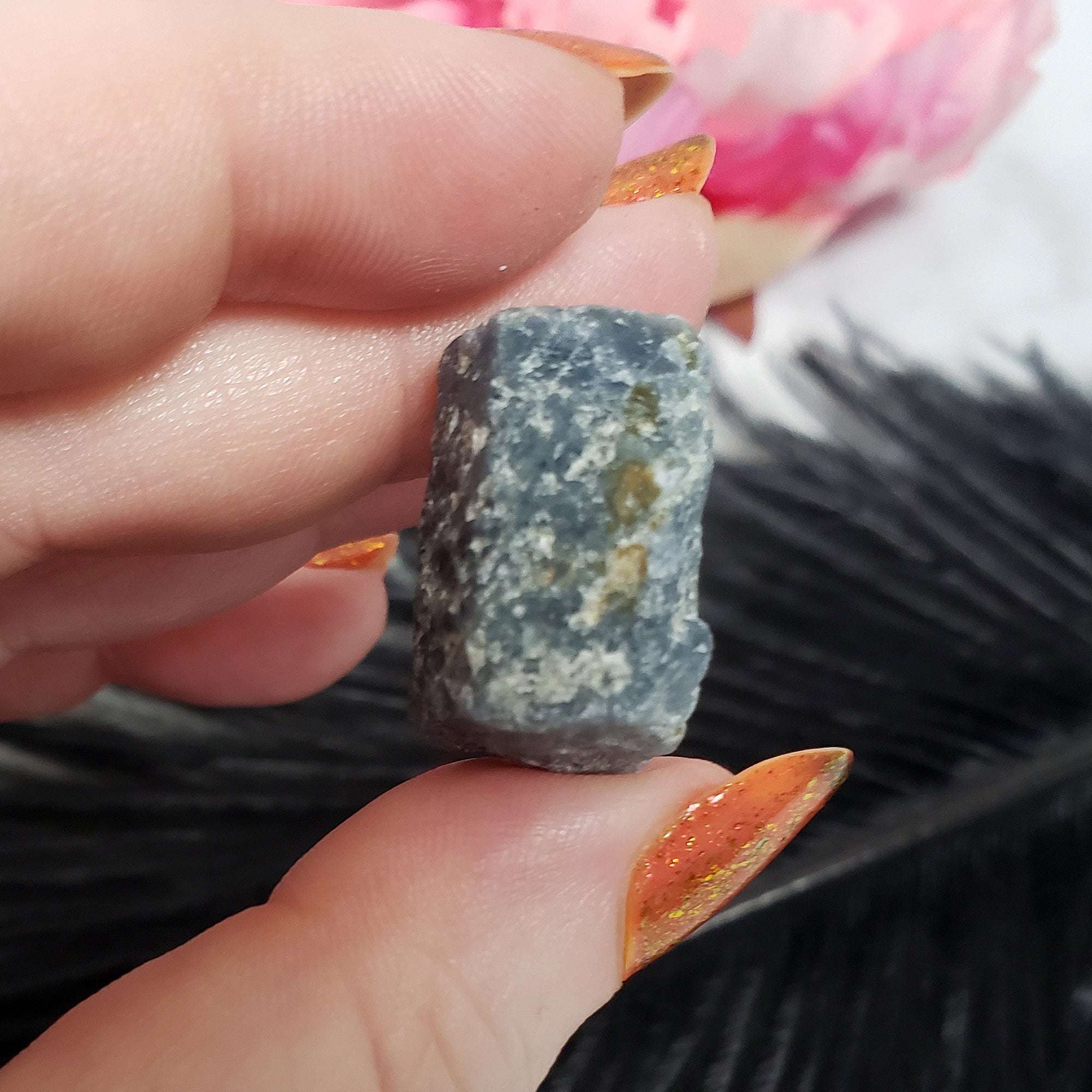 Unique Raw Sapphire Rough Corundum Gemstone Natural Crystal | High Quality | Mercury - 1