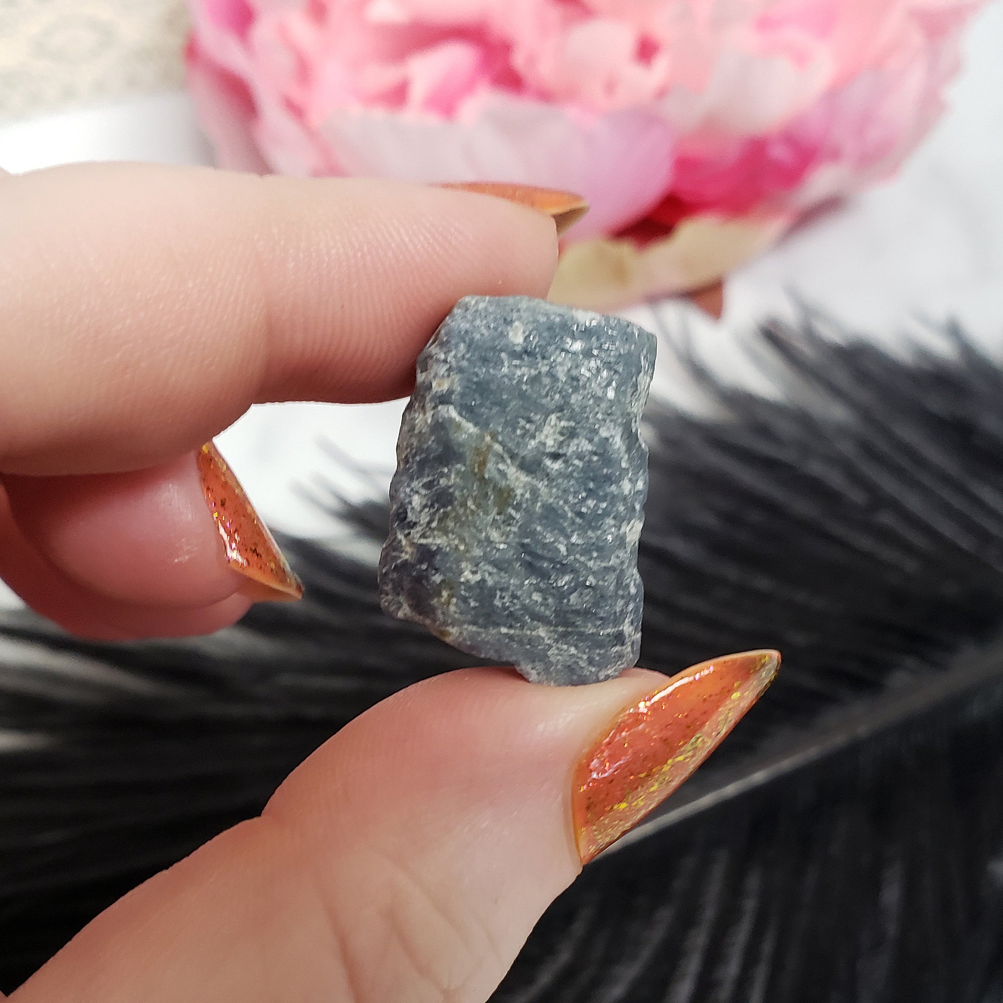 Unique Raw Sapphire Rough Corundum Gemstone Natural Crystal | High Quality | Mercury