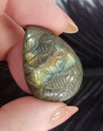 Unique 41 Carat Labradorite Cabochon Natural Gemstone Carving | Mermaid - 2