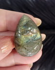 Unique 41 Carat Labradorite Cabochon Natural Gemstone Carving | Mermaid