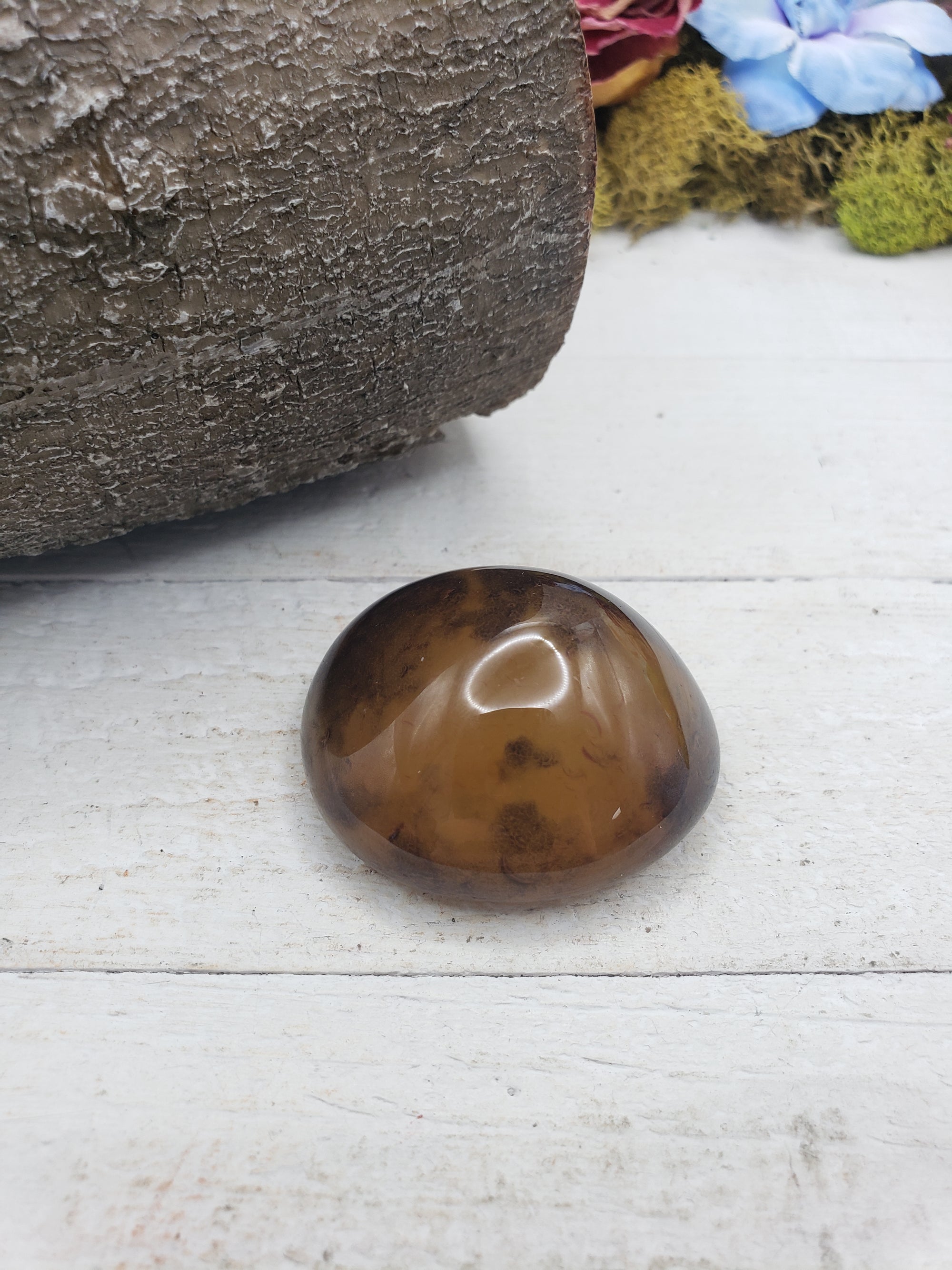 Unique Polished Agate Natural Crystal Palm Stone - MILES 4