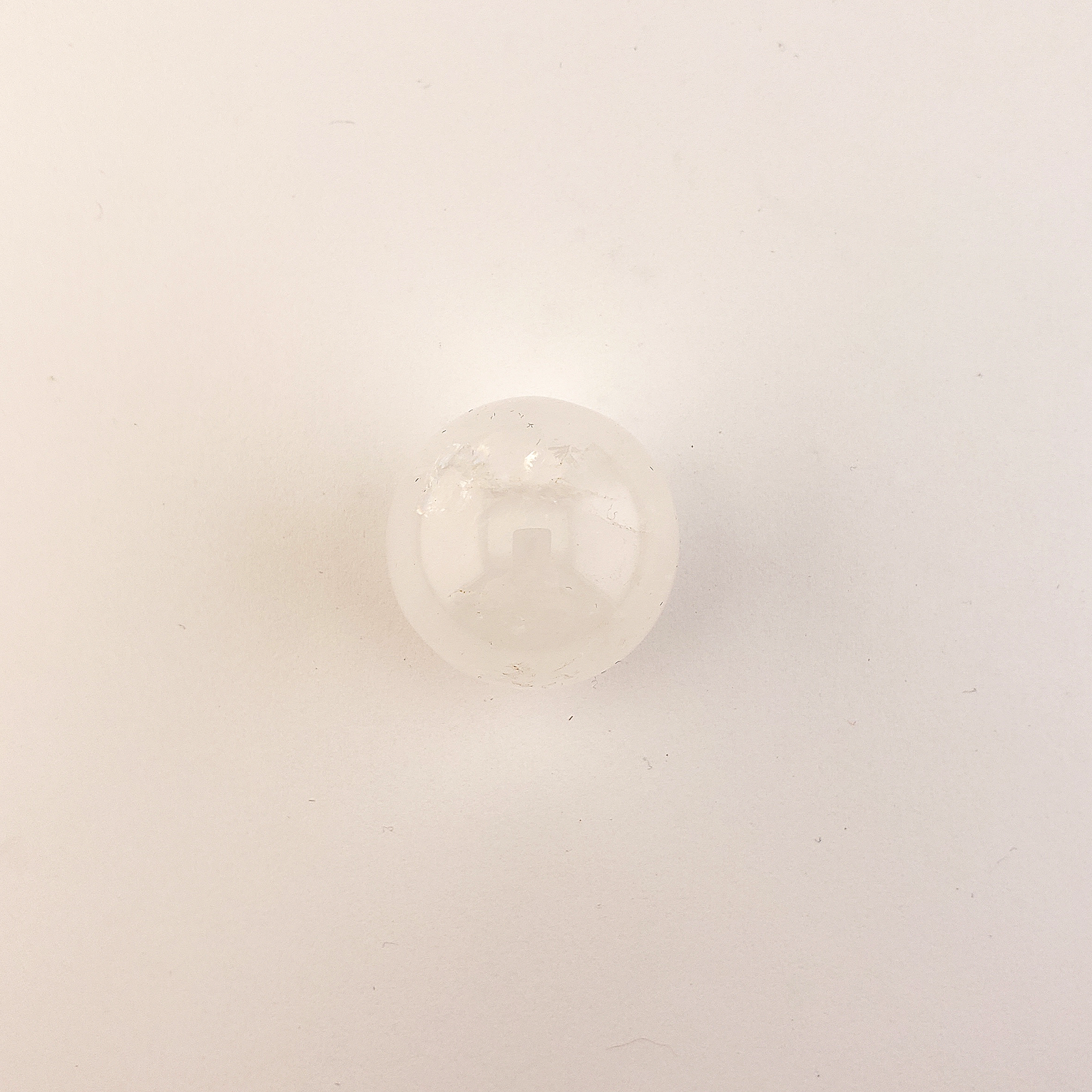 Milky Quartz Natural Gemstone Sphere Crystal Orb Marble - One 30mm Sphere - On White Background