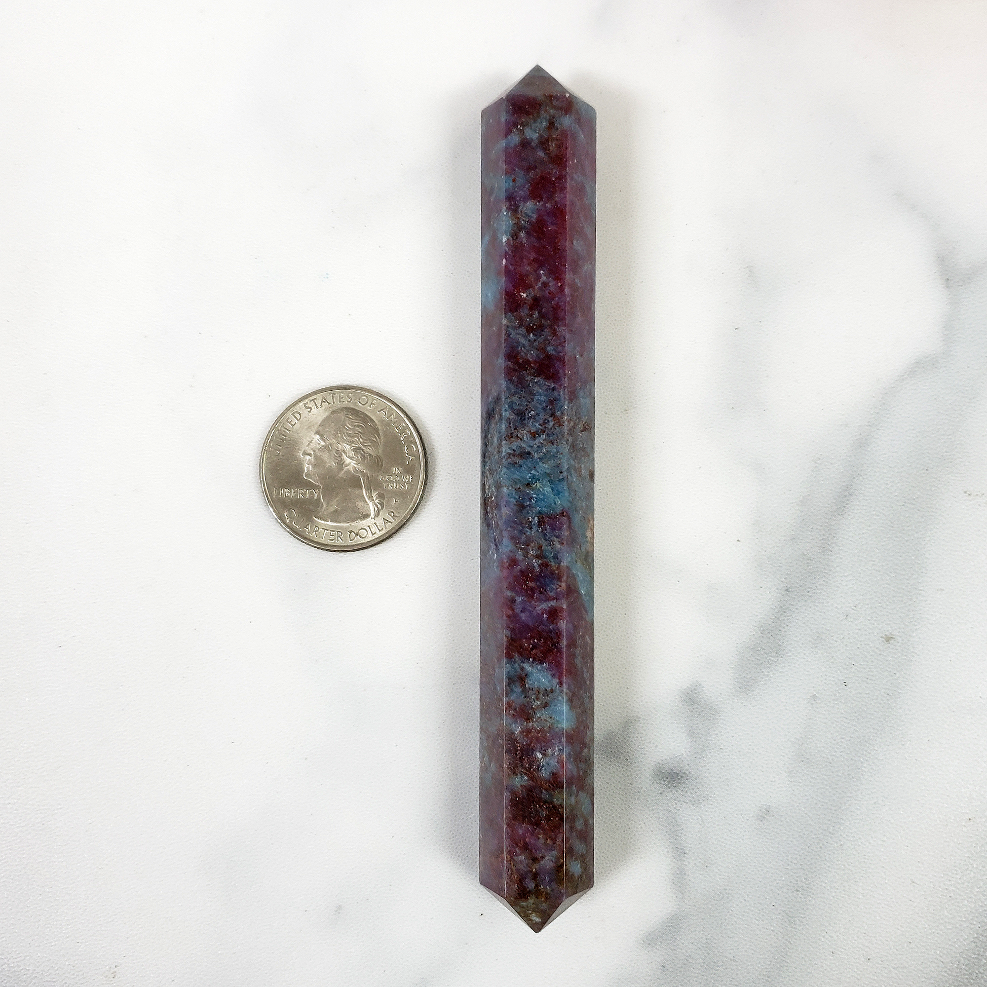 Unique Ruby Kyanite Crystal Wand Natural Gemstone Double Terminated Point | Mimir - 7