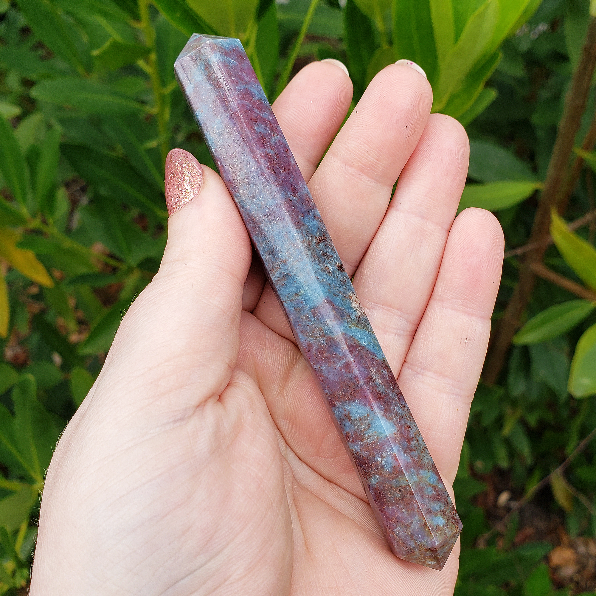 Unique Ruby Kyanite Crystal Wand Natural Gemstone Double Terminated Point | Mimir