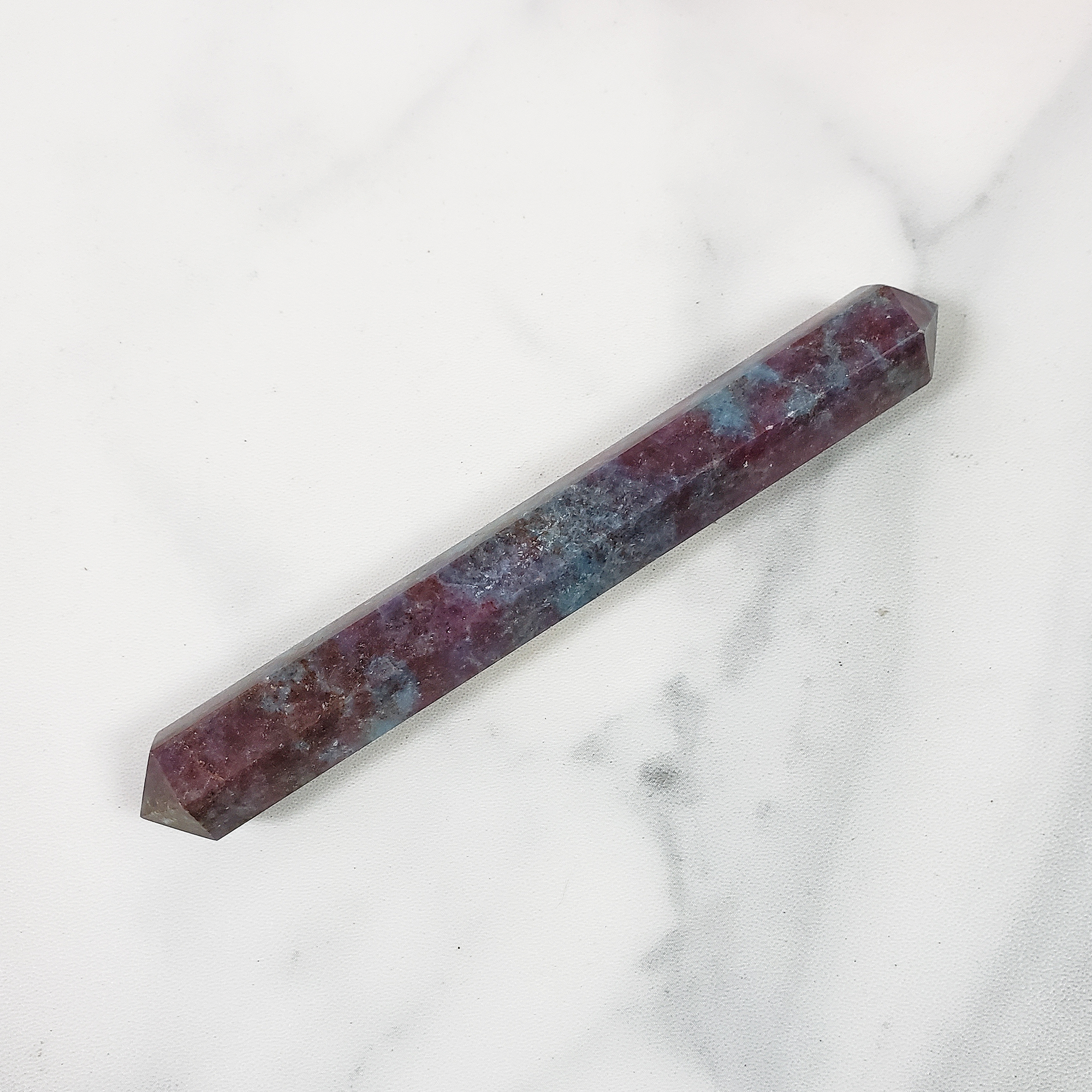 Unique Ruby Kyanite Crystal Wand Natural Gemstone Double Terminated Point | Mimir - 8