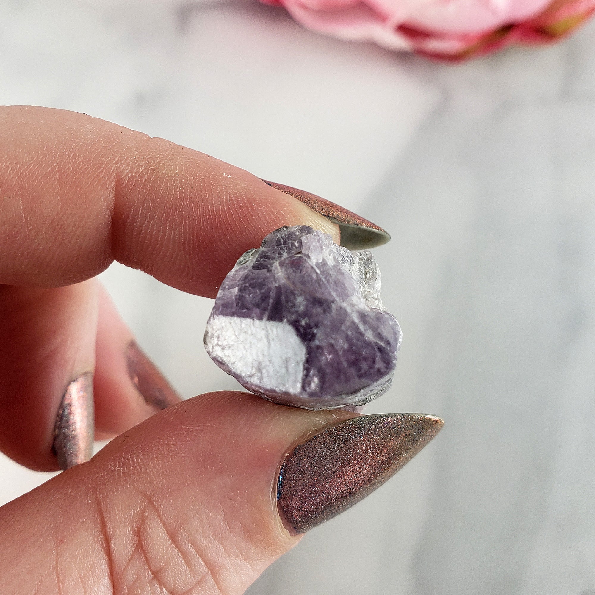 Unique Purple Scapolite Crystal Natural Mineral Formation Rough Gemstone | Mindfulness - 2