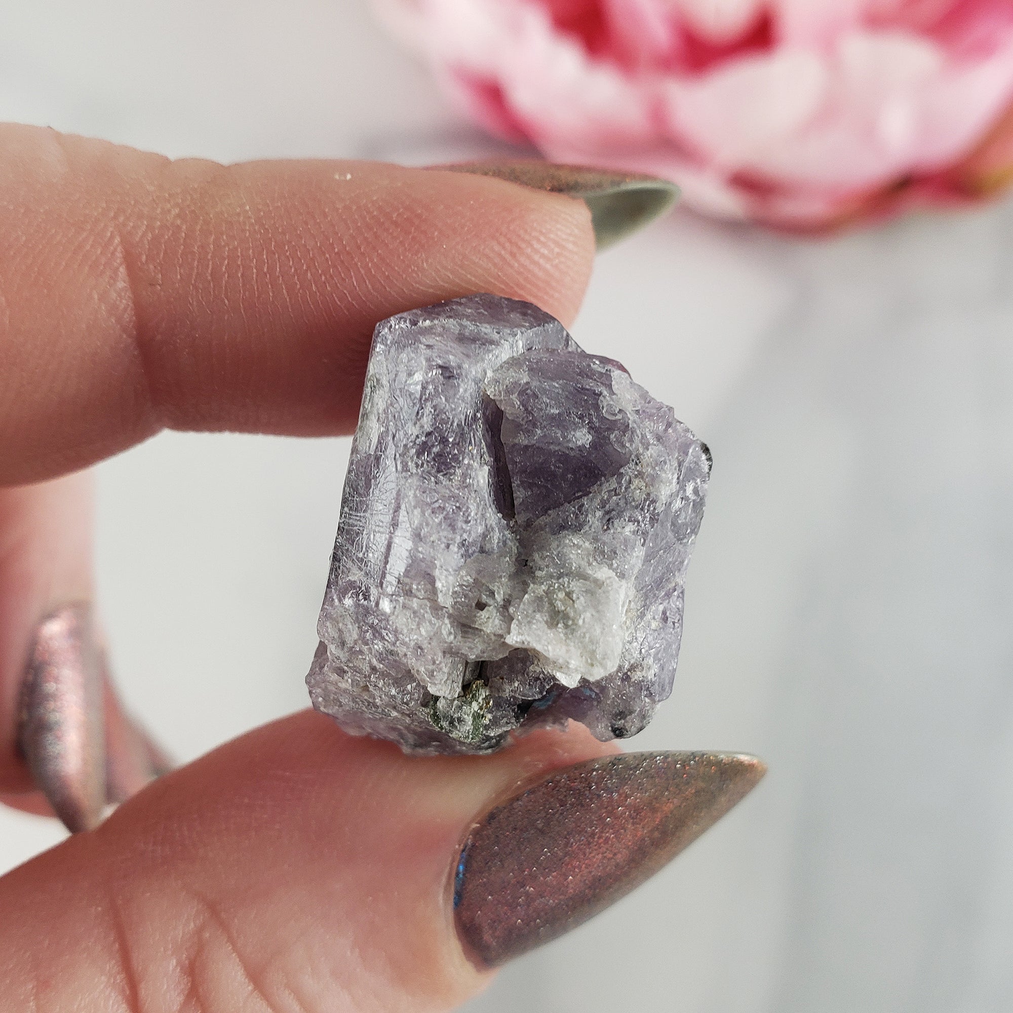 Unique Purple Scapolite Crystal Natural Mineral Formation Rough Gemstone | Mindfulness - 3