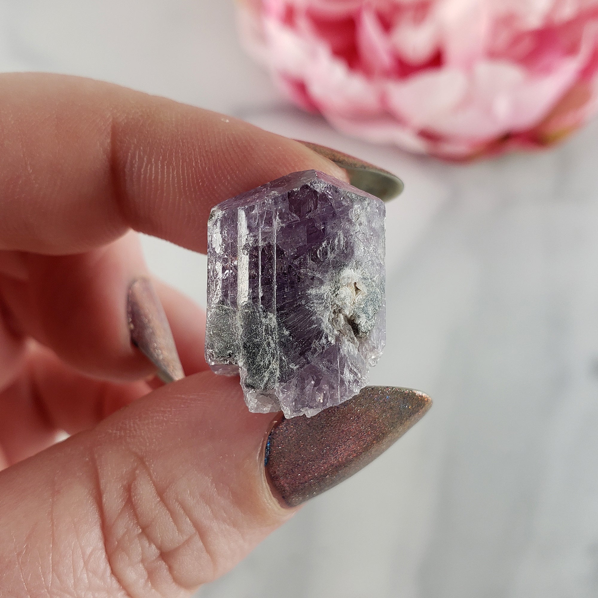 Unique Purple Scapolite Crystal Natural Mineral Formation Rough Gemstone | Mindfulness - 5