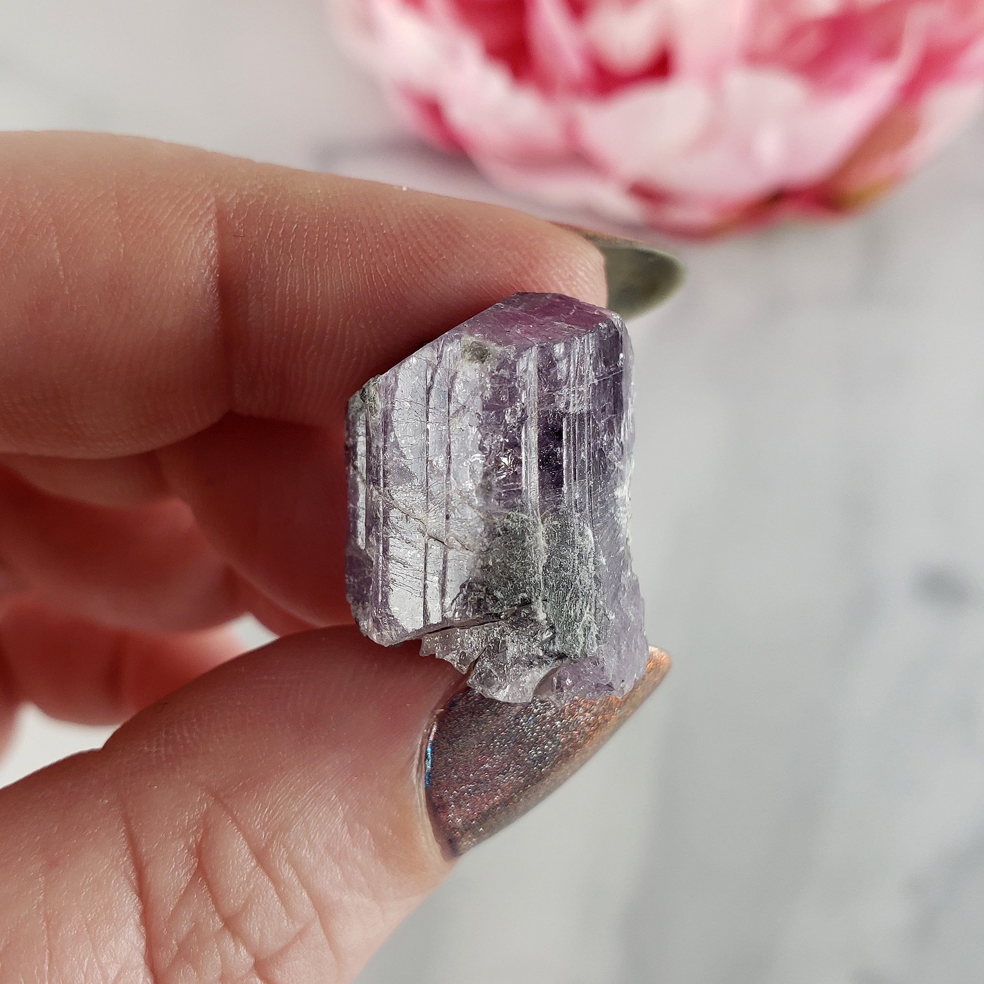 Unique Purple Scapolite Crystal Natural Mineral Formation Rough Gemstone | Mindfulness - 6