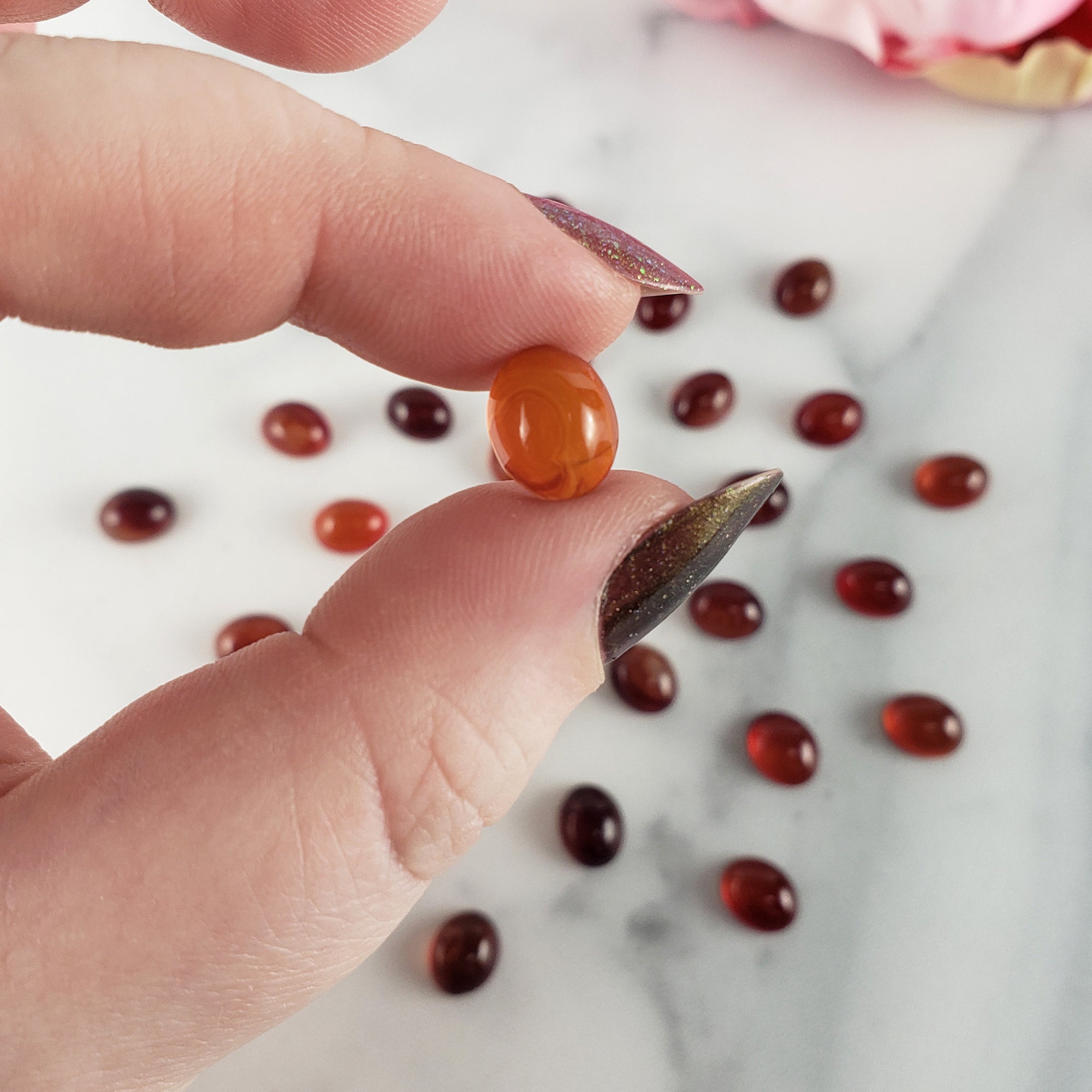 Carnelian Crystal Gemstone Natural Stone Cabochon | 10mm - 3