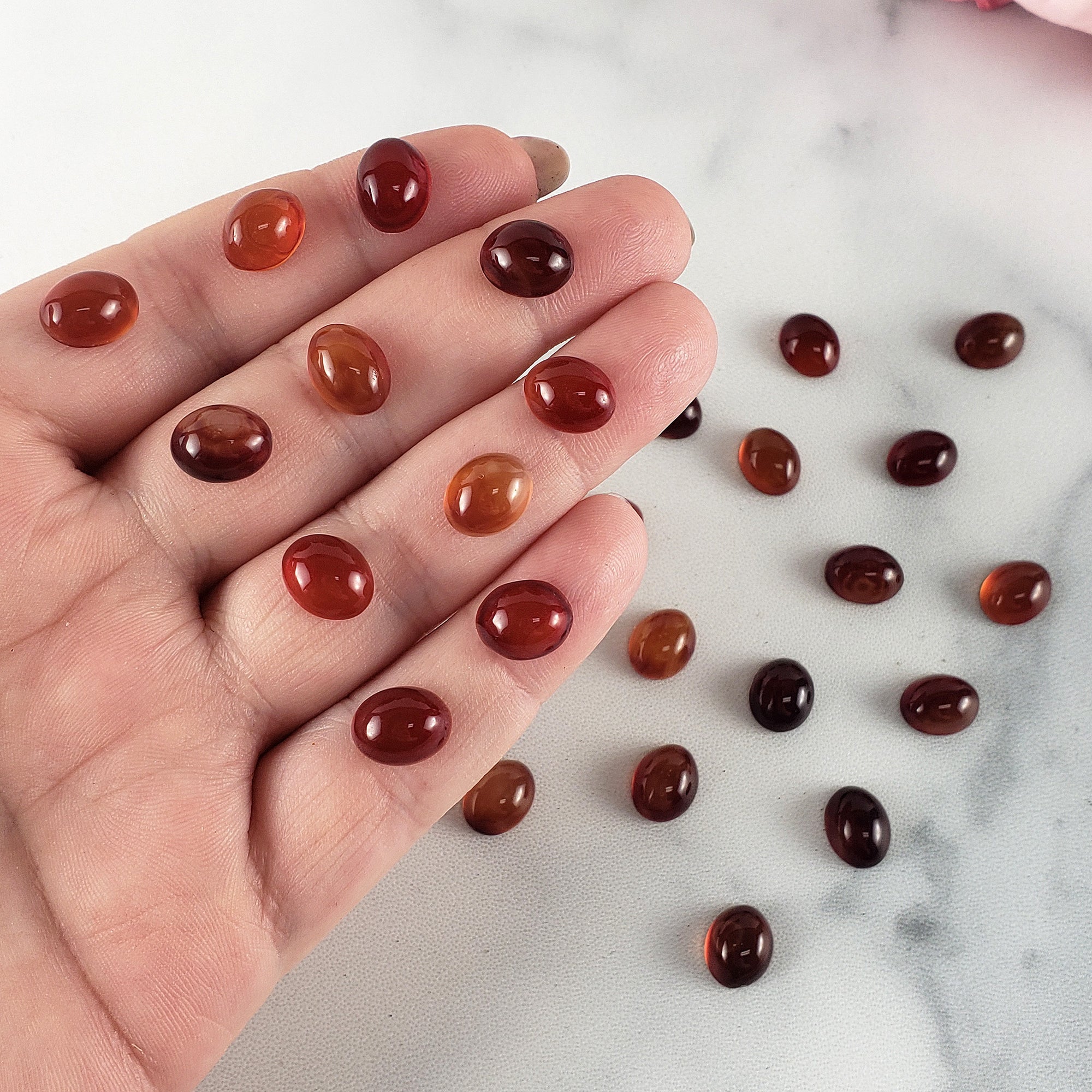 Carnelian Crystal Gemstone Natural Stone Cabochon | 10mm - 5