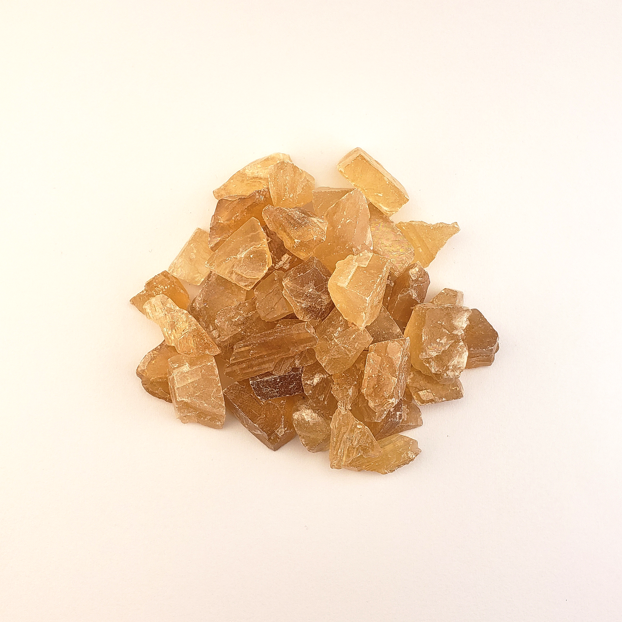 Honey Calcite Natural Raw Crystals Rough Gemstones - 3 Mini Stones