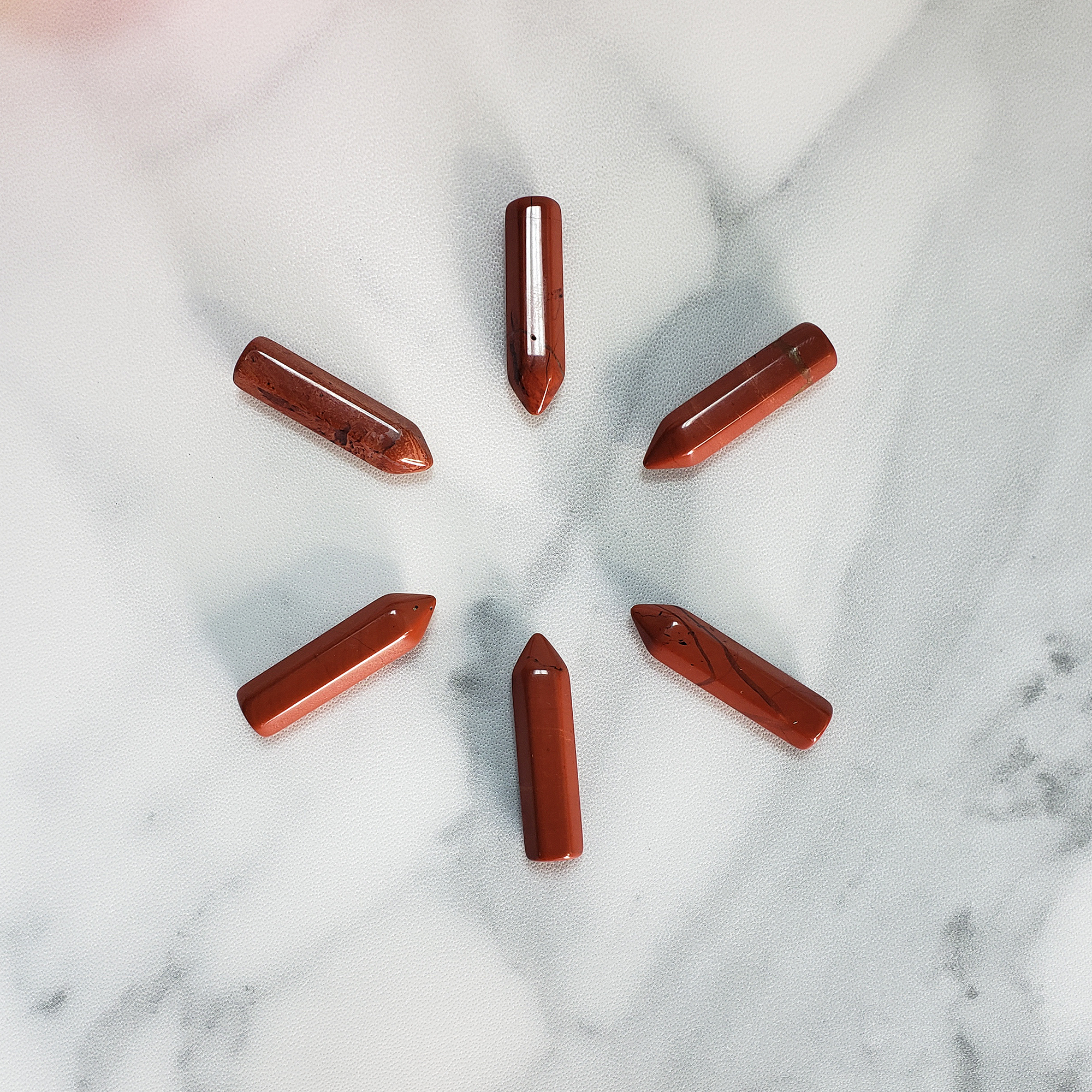 Red Jasper Stone Natural Crystal Tower Point | MINI - Red Jasper Crystal Points