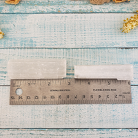 MINI Rough Selenite Crystal Stick - One 2.5 Inch Stick - Measurements