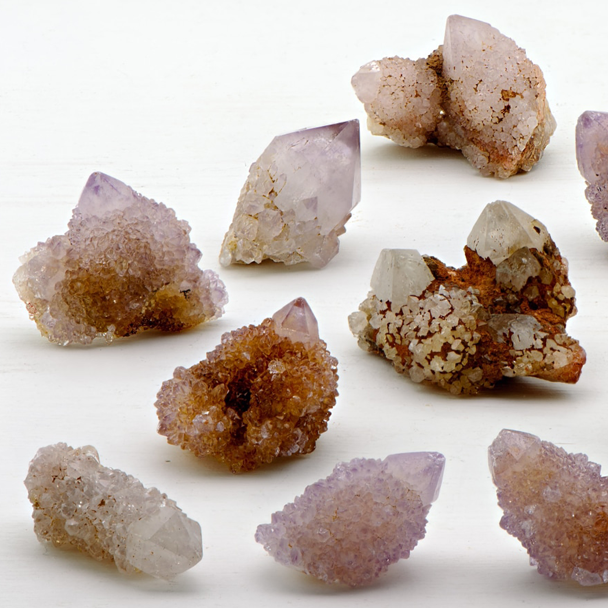 Spirit Cactus Quartz Lavender Amethyst Crystal Natural Druzy Cluster | MINI - Slide 1