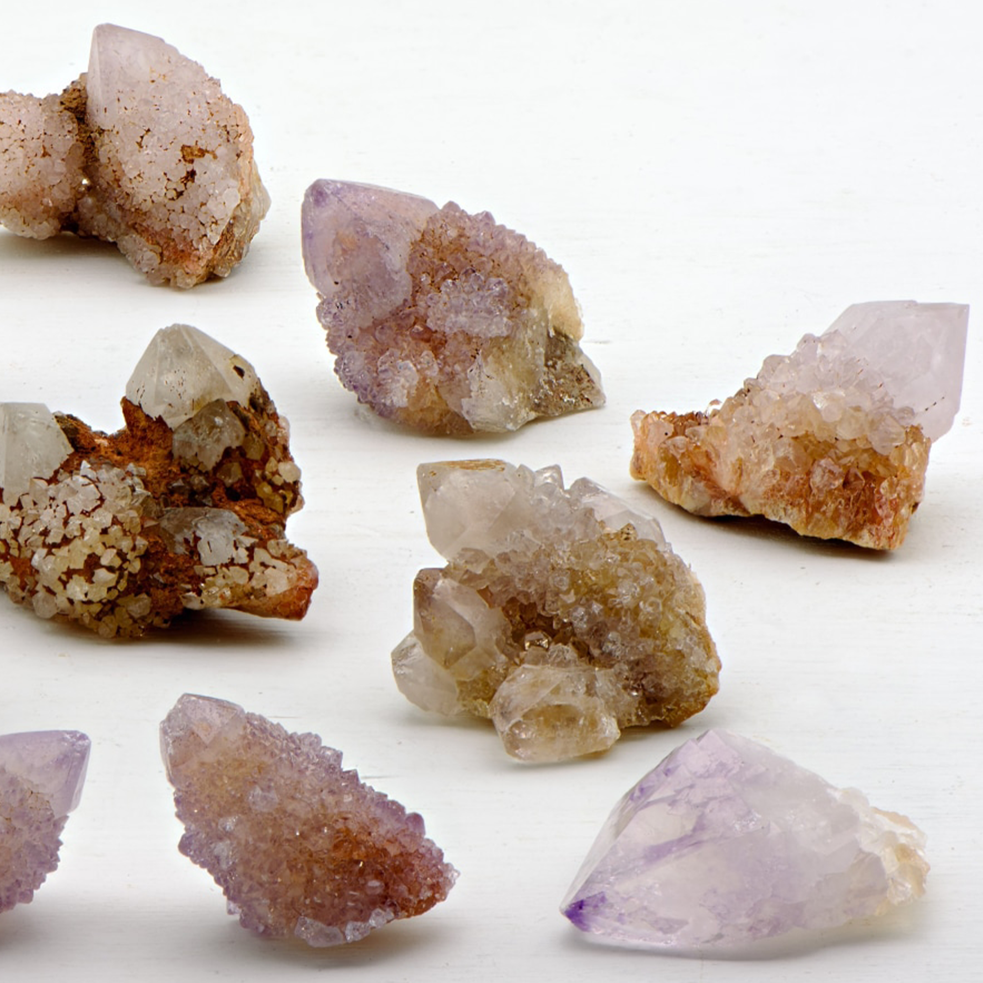 Spirit Cactus Quartz Lavender Amethyst Crystal Natural Druzy Cluster | MINI - Slide 3