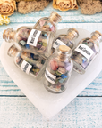 Rainbow Mixed Gemstone Crystal Chips Bottle - One Bottle - Rainbow Crystal Chips