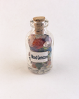 Rainbow Mixed Gemstone Crystal Chips Bottle - One Bottle - On White Background