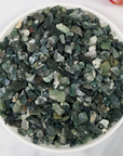 Moss Agate Stone Natural Crystal Chips By the Ounce - 2