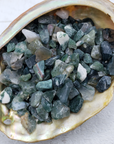 Moss Agate Stone Natural Crystal Chips By the Ounce - 7