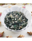 Moss Agate Stone Natural Crystal Chips By the Ounce - 8